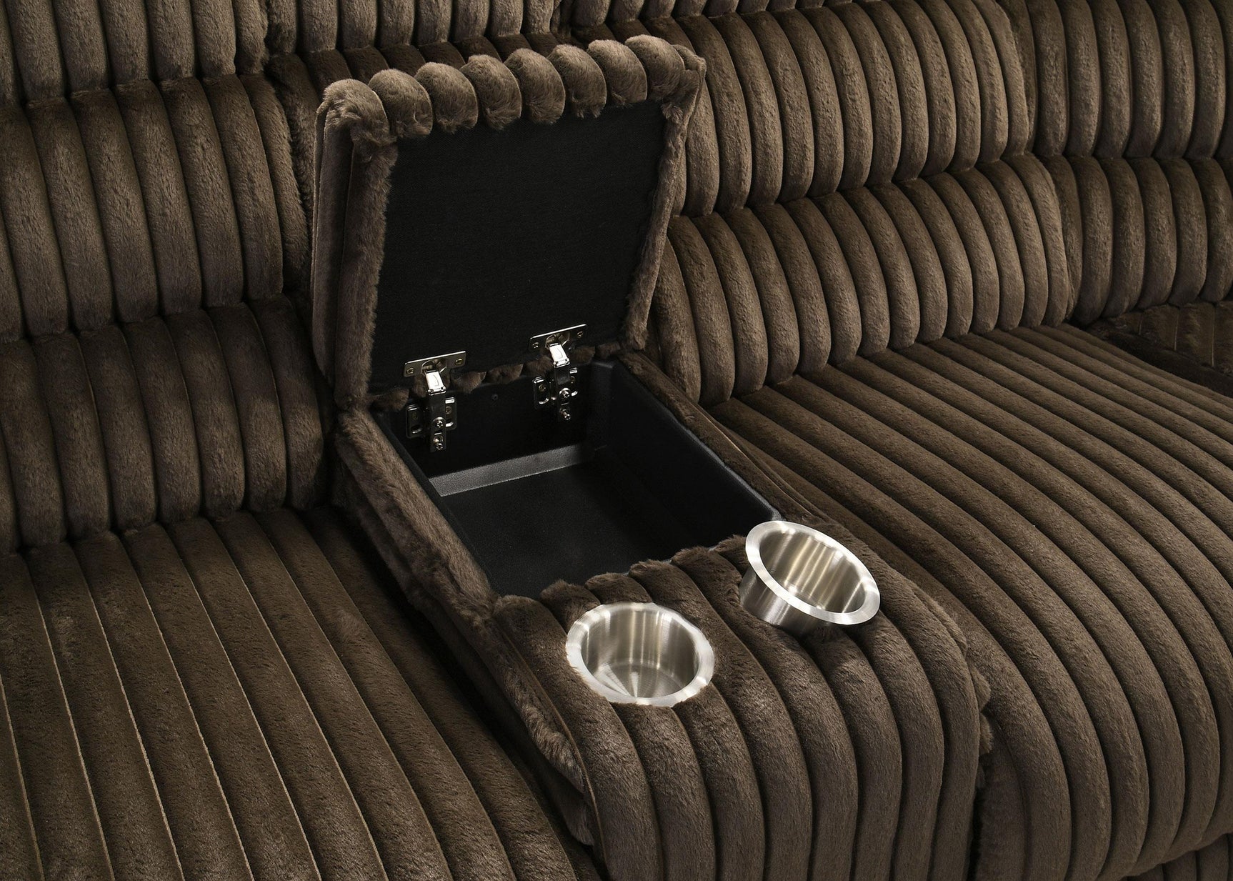 Back view of Atkinson reclining sectional sofa