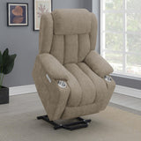 Houston recliner fully reclined position side view