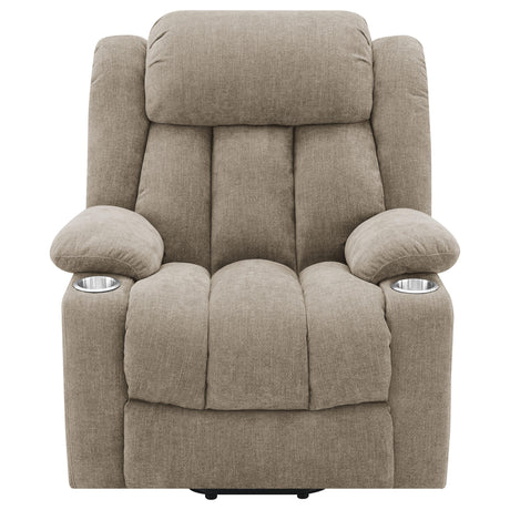 Side angle of Houston power lift recliner chair