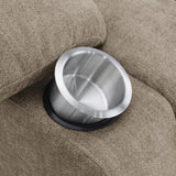 Houston Camel Upholstered Power Lift Recliner Chair front view