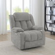 Houston power lift recliner side view showing USB control panel