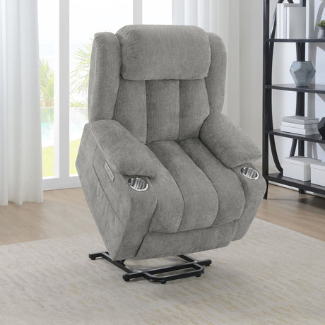 Houston recliner with cupholders and pillowtop arms