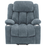 Back view of Houston Upholstered Power Lift Recliner