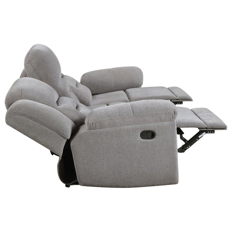Pillow top arm support on sofa