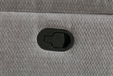 Grimm Gray Reclining Sofa from above showing overall shape