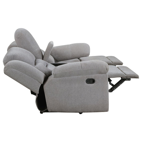 Loveseat reclining mechanism detail