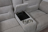 Soft textured gray upholstery