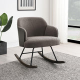 Paige Boucle Rocking Chair side profile