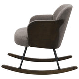 Foam padded seat of Paige Boucle rocking chair
