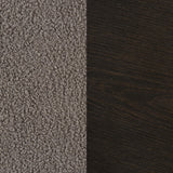 Upholstered armrest of rocking chair