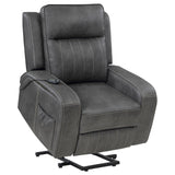 Back view of Raelynn power lift recliner chair