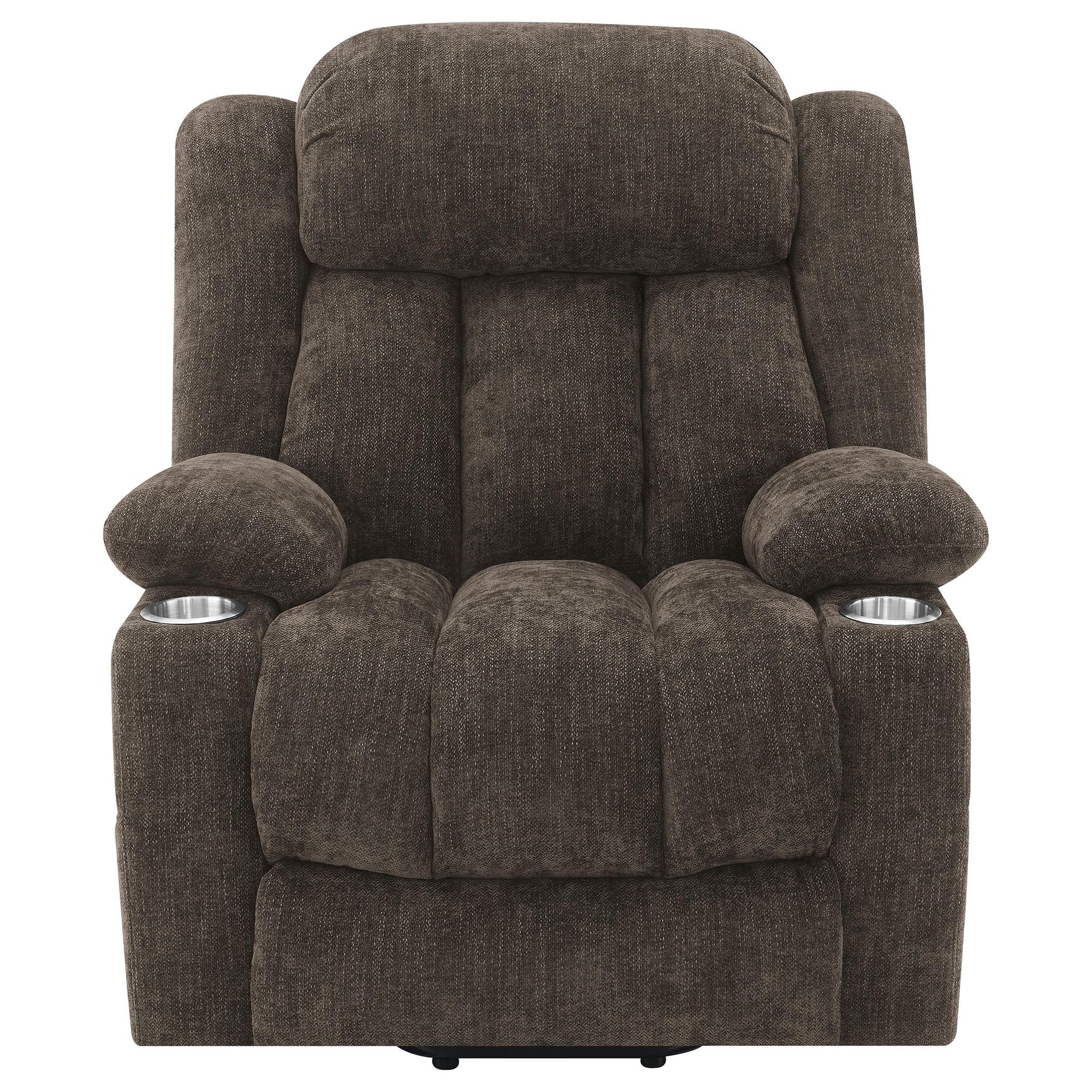Power lift recliner chair fully reclined position
