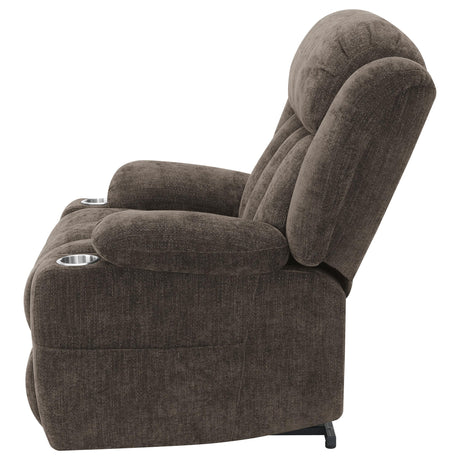 Foam cushions and pillowtop armrests detail
