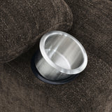 Houston dark brown recliner chair in relaxed position