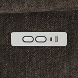 Detail of upholstery stitching on Houston chair