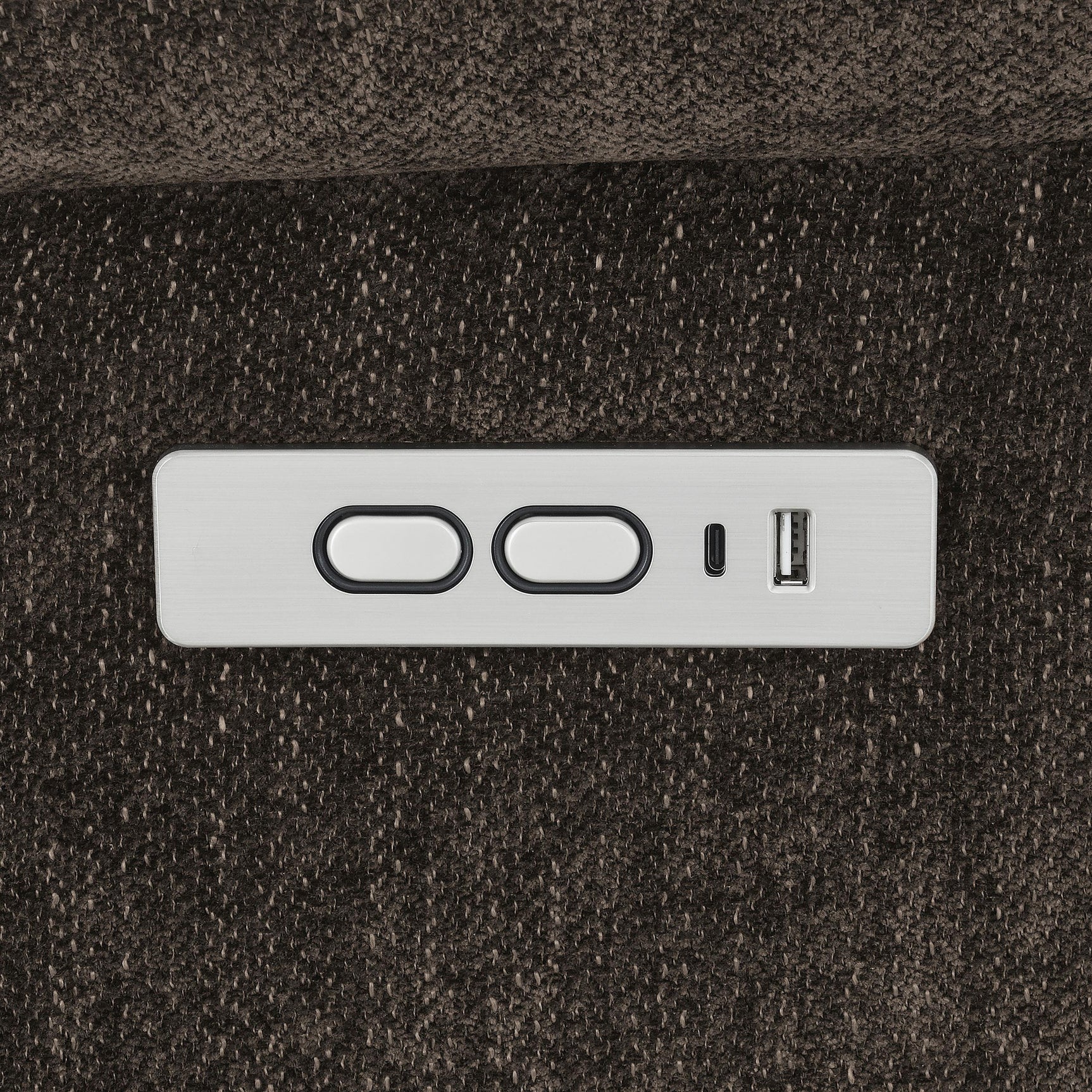 Detail of upholstery stitching on Houston chair