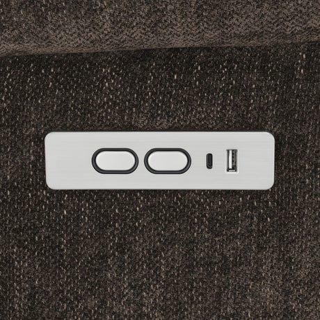 Detail of upholstery stitching on Houston chair