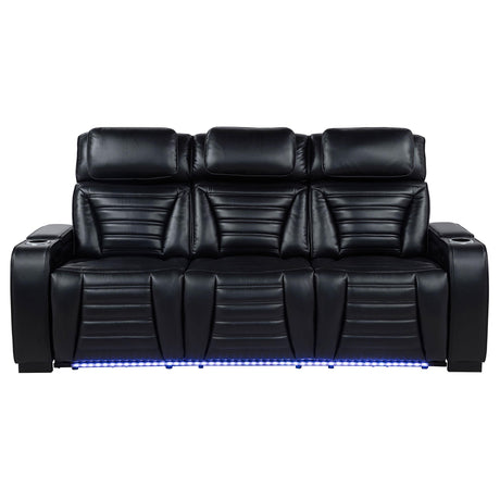Zuma Sofa flip-up headrest with reading lights