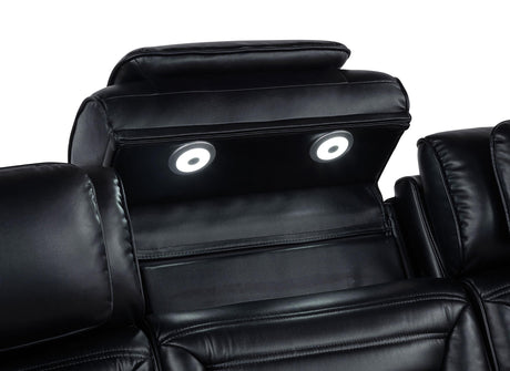 Zuma loveseat Bluetooth speaker and control panel