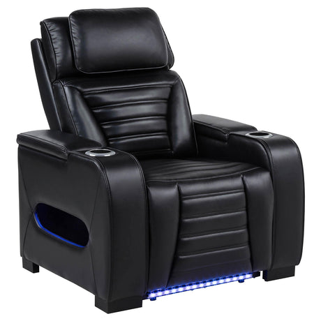Zuma recliner USB and control panel close-up