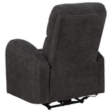 View of recliner metal frame underside