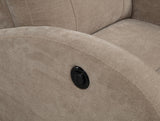 Attached back cushion with smooth fabric