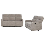 Hamilton reclining sofa side angle