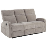 Hamilton reclining sofa close-up of arm and cushion