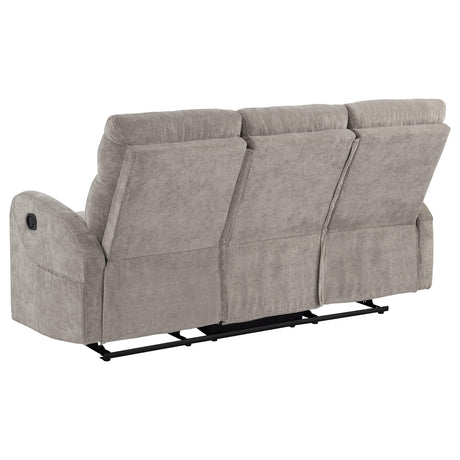 Manual pull handle reclining mechanism detail
