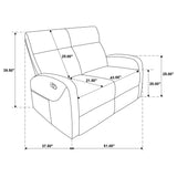 Hamilton 3-piece Chenille Manual Reclining Sofa Set Sand