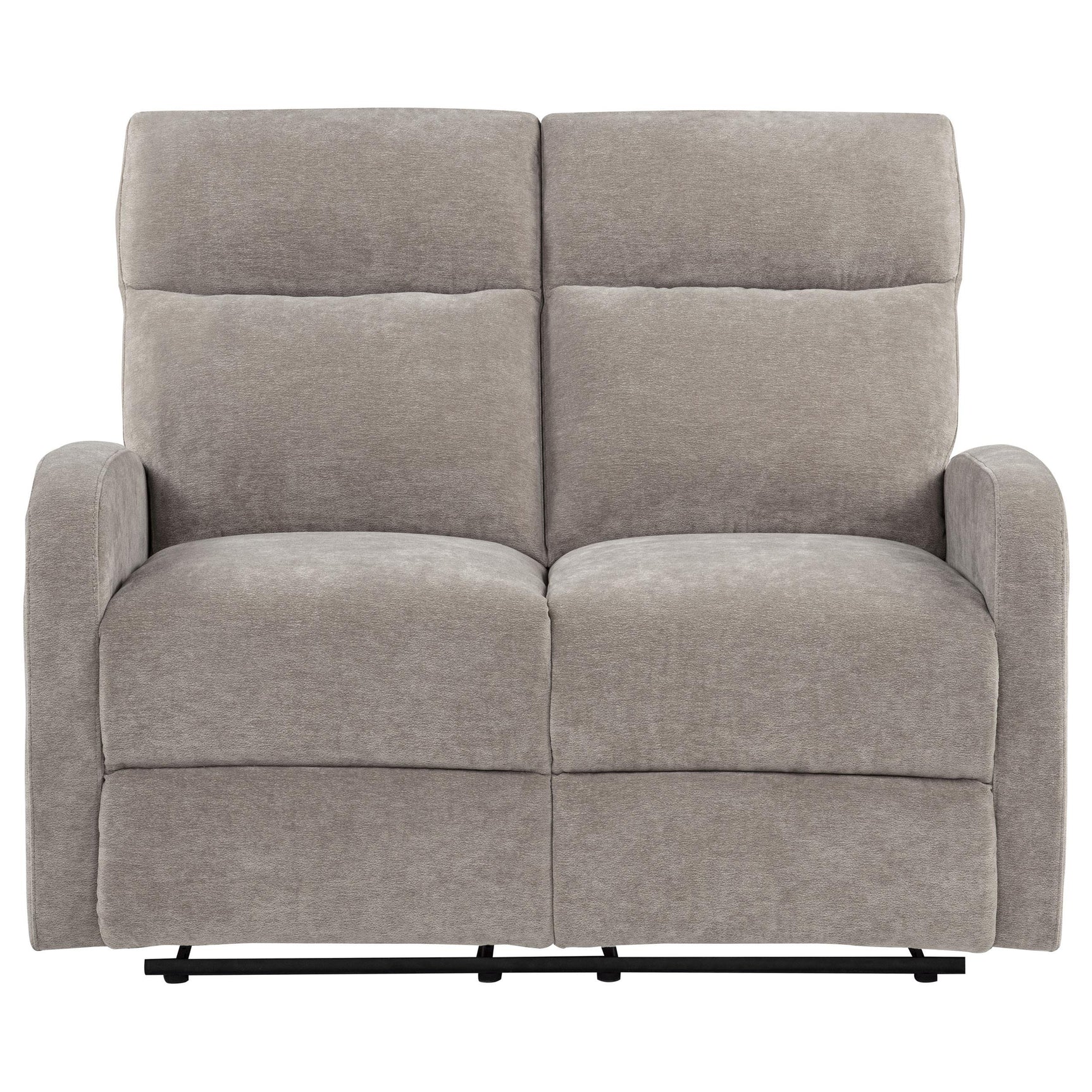 Manual pull handle for reclining on Hamilton loveseat