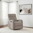 Hamilton Recliner side view showing glider mechanism