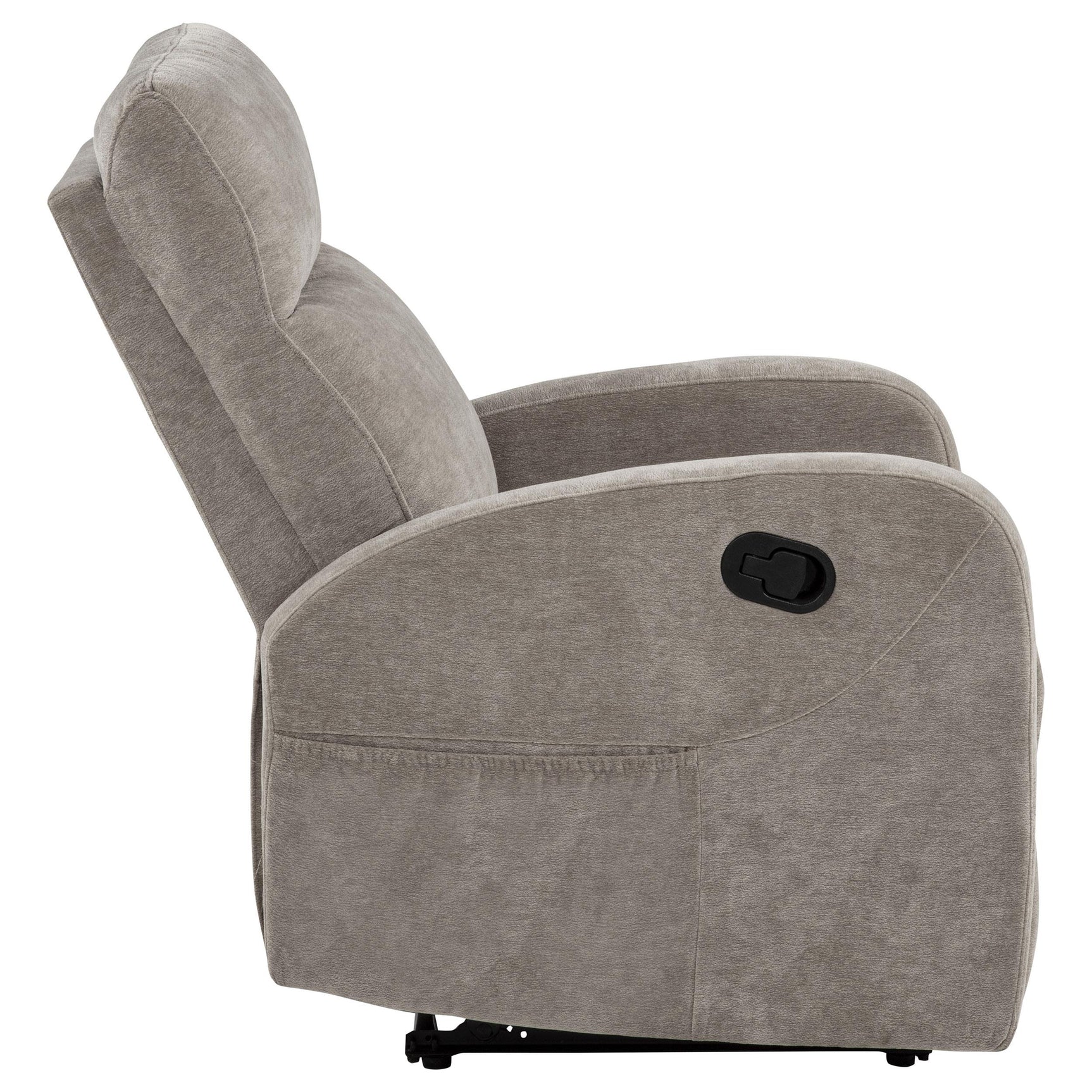 Attached seat and back cushions detail