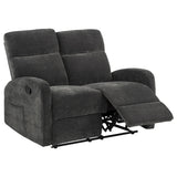 Attached foam seat and back cushions on sofa