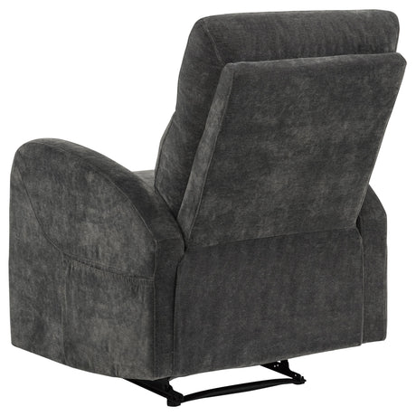 Close-up of pillow arm on reclining sofa