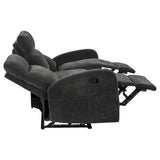 Hamilton reclining sofa in charcoal grey, front view