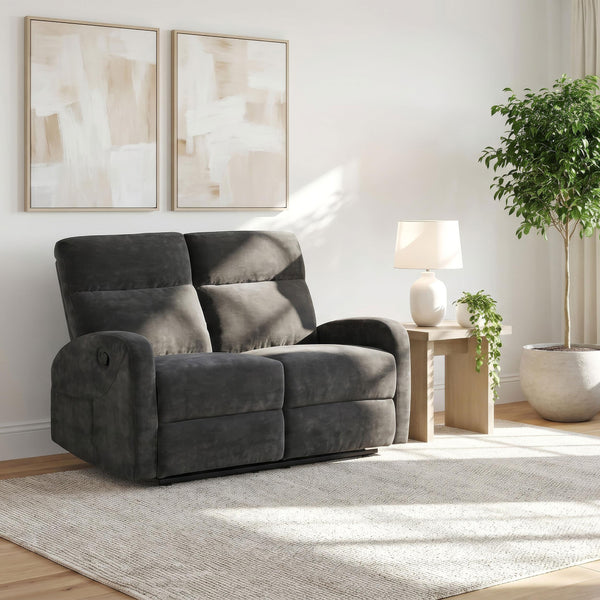 Close-up of Hamilton loveseat upholstery and cushion detail