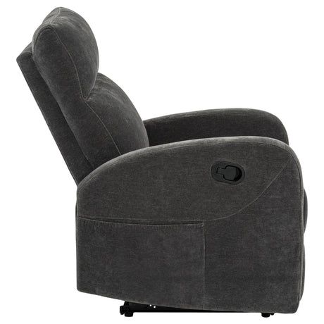 Back view of Hamilton Chenille recliner