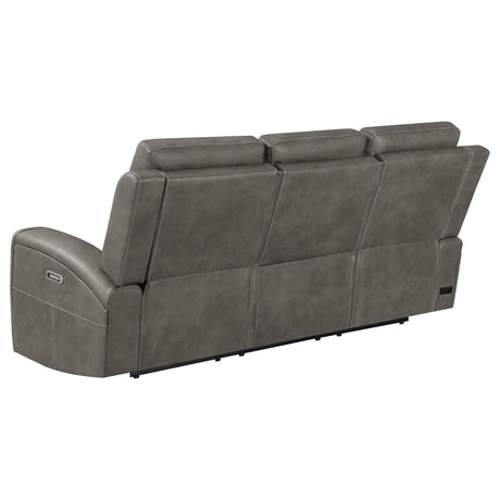 Back view of Brickston reclining sofa