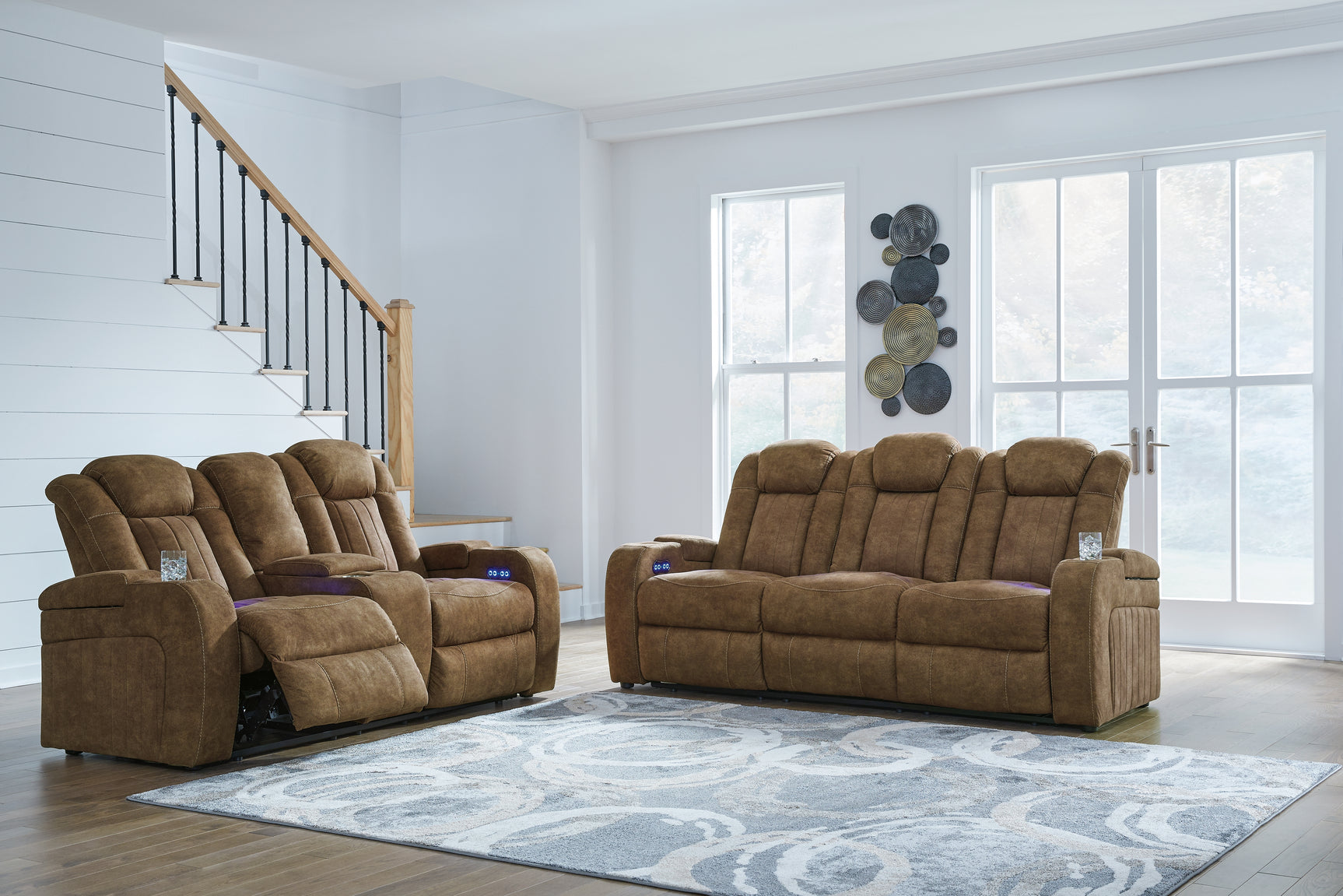 Wolfridge Brindle Recliner padded armrest