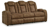 Wolfridge sofa recliners open side view