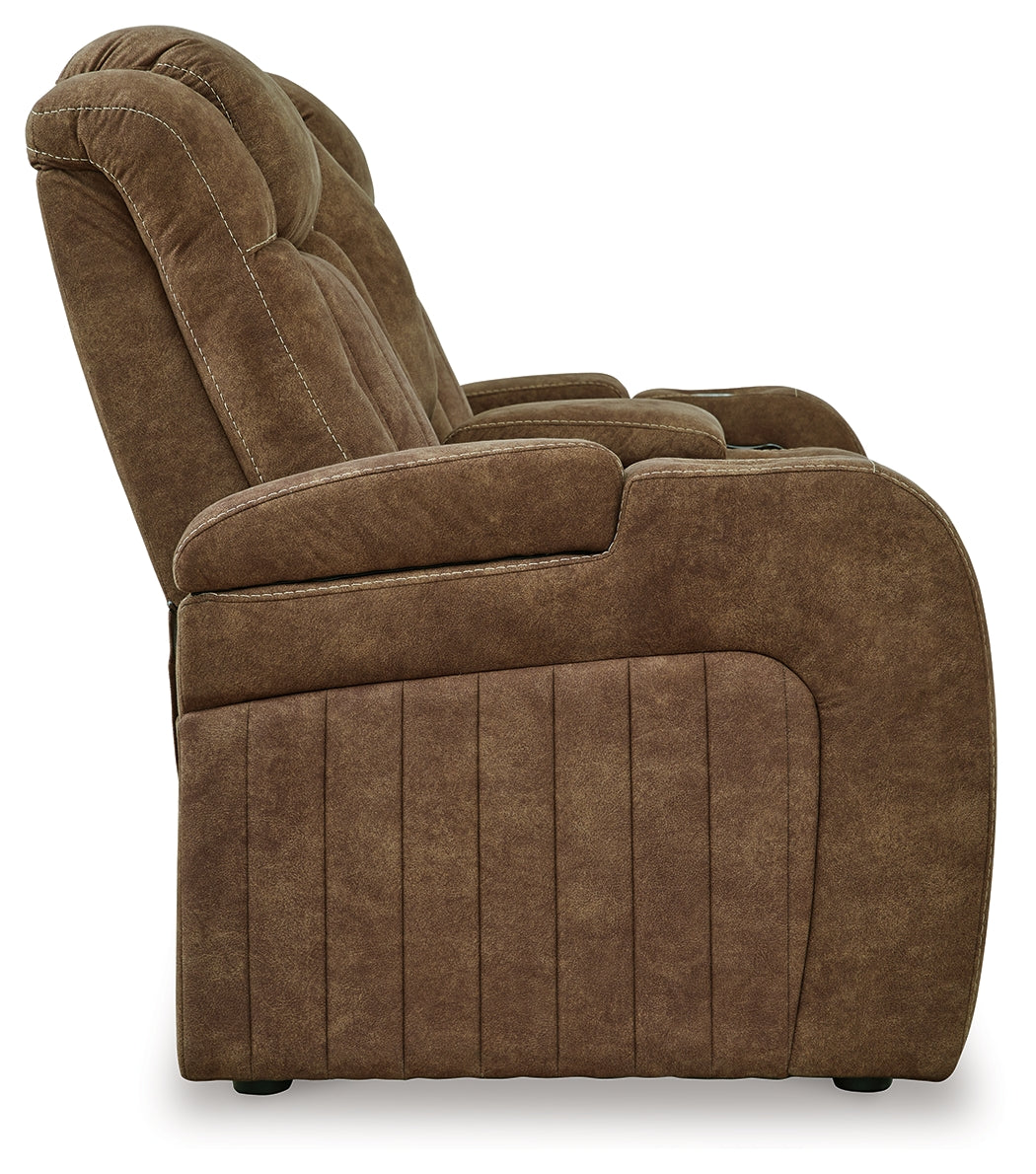 Wolfridge Brindle Recliner hardware close-up