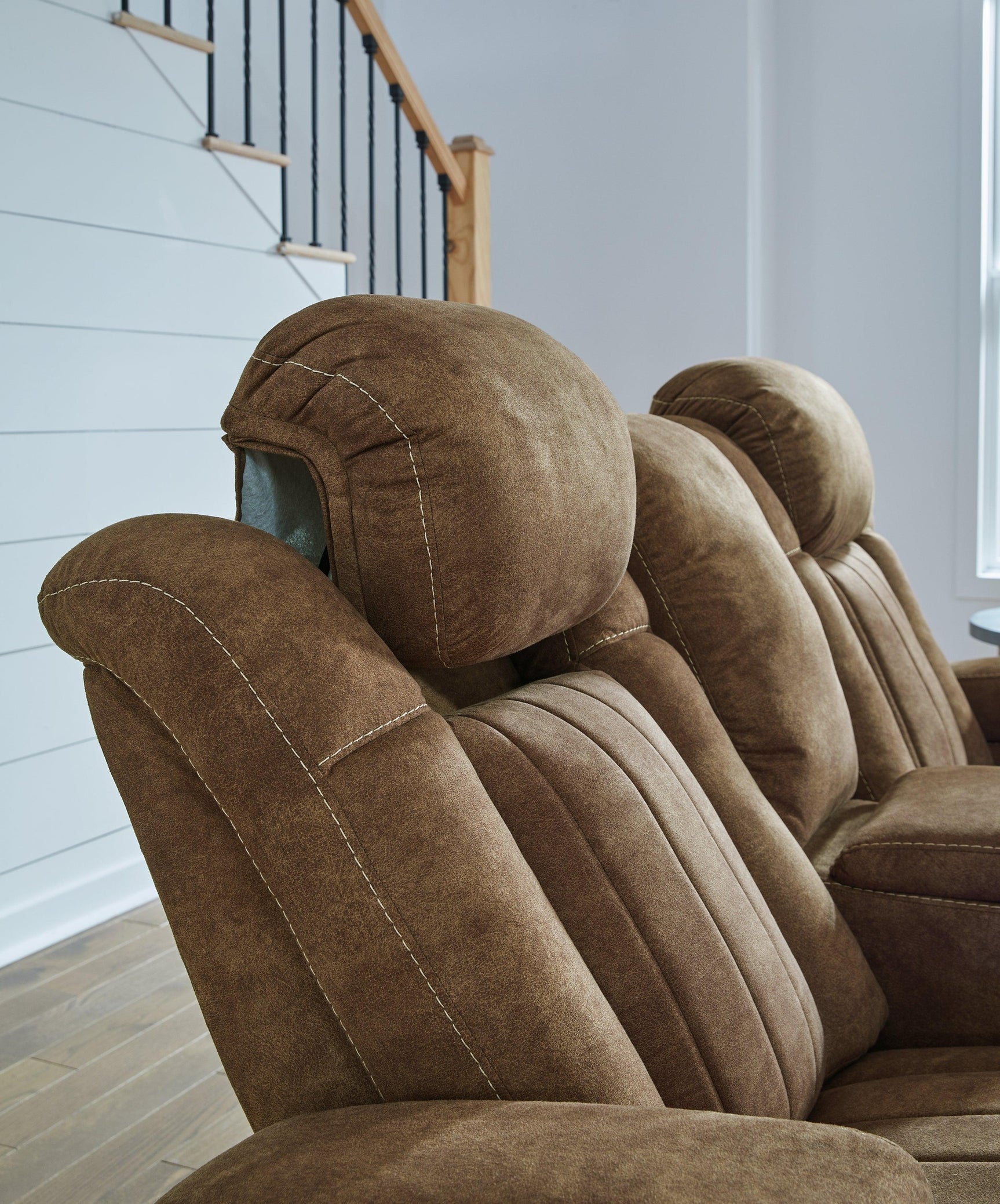 Wolfridge Loveseat footrest detail