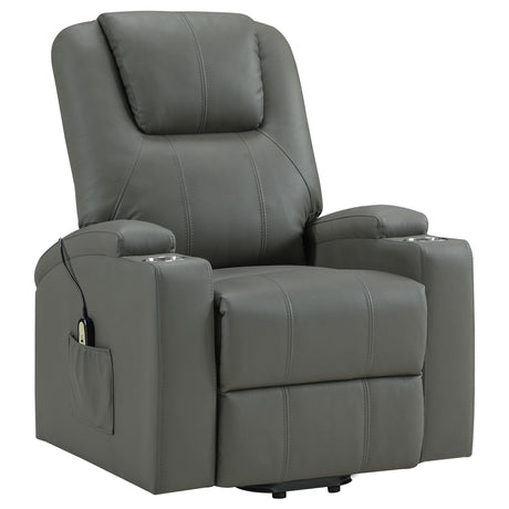 Recliner massage and heat function remote control display