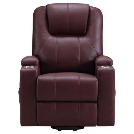 Massage control panel on Armstrong recliner armrest