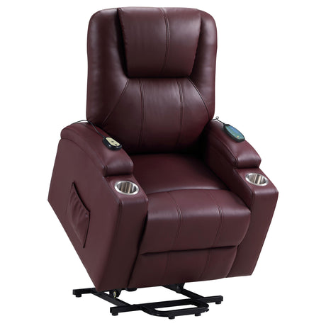 Recliner in partially reclined position