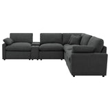 Collins sectional reclining portion showing wall-hugger mechanism