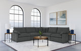 Collins sectional power recliner seat detail