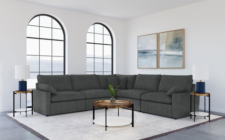 Collins sectional power recliner seat detail