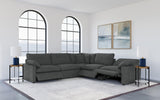 Side angle of Collins modular sectional armrest